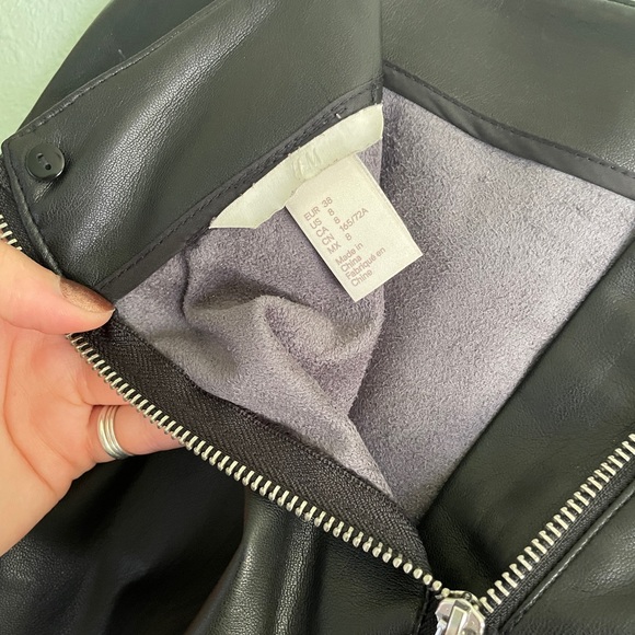 Pleather Mini Skirt - Picture 3 of 3